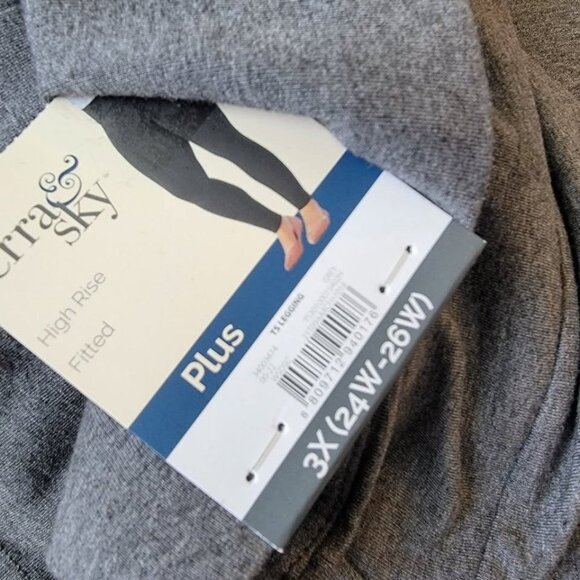 Terra & Sky Plus Size Leggings Women's Size 3X NEW #749 - Picture 4 of 6